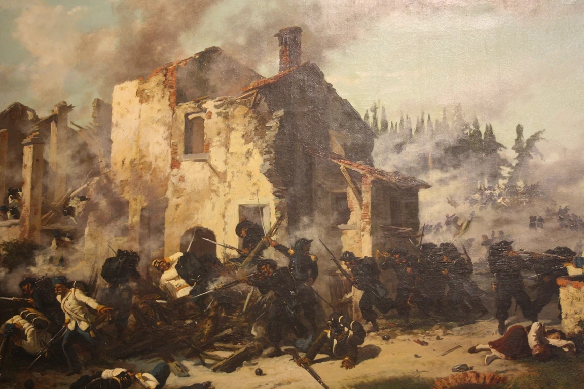 Episodio della battaglia di San Martino - Museo Statale, Arezzo, dettaglio